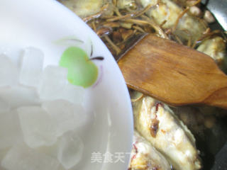 Grilled Medium Fin with Tea Tree Mushroom and Peanut Rice recipe