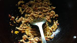 Meat Dishes—shredded Pork with Green Pepper and Dried Beans recipe