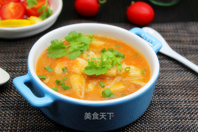 Sweet and Sour Tomato Pollock Fish Soup