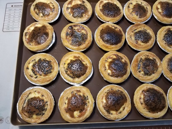 Black Sesame Egg Tart recipe