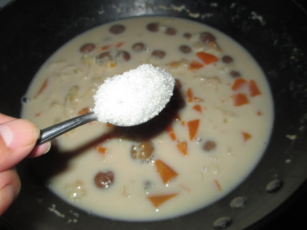 Pumpkin Longan Sweet Soup recipe