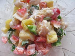 Trial Report of Chobe Series Products (3)---simple Fruit and Vegetable Salad and Sandwich recipe