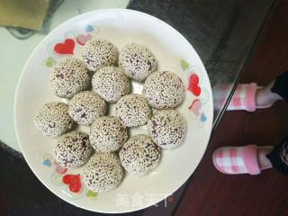 Sweet Potato Purple Sweet Potato Yuanzi recipe