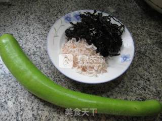 Seaweed and Shrimp Skin Boiled Long Melon recipe