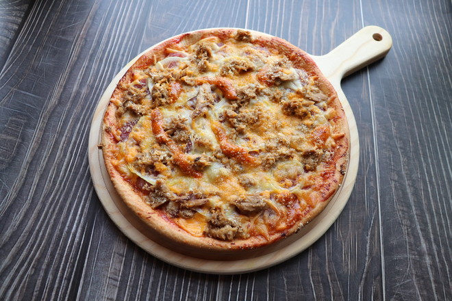 Tuna Sausage Whole Grain Pizza recipe