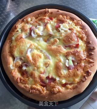 Ham and Cheese Pizza recipe