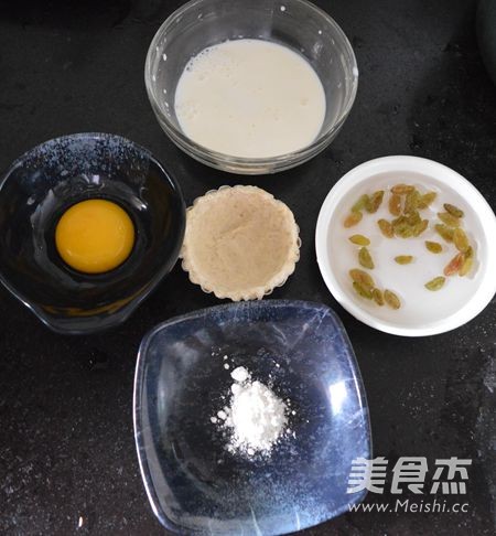 Raisin Dried Egg Tart recipe