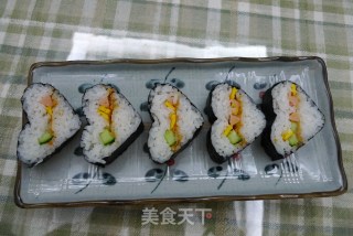 Heart-shaped Sushi is Easy to Make (children Can Also Make It) recipe