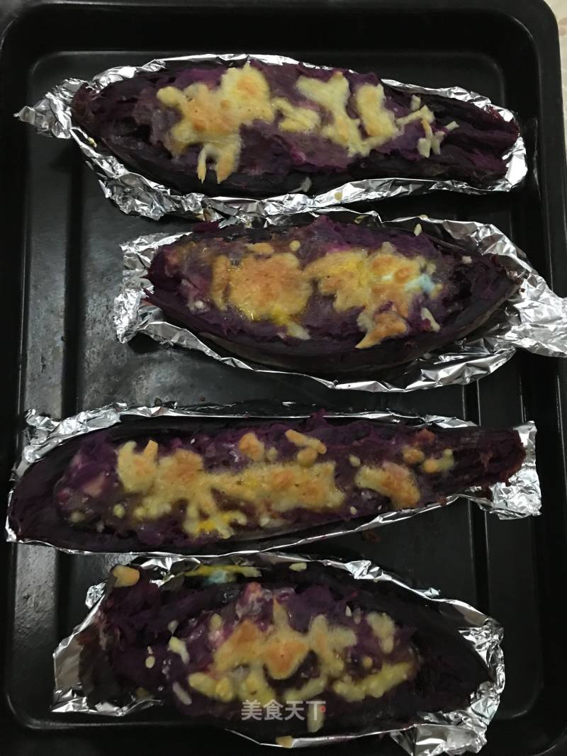 Cheese Baked Purple Sweet Potato recipe
