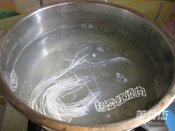 Steamed Shrimp with Enoki Mushroom Vermicelli recipe
