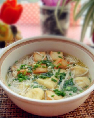 Fish Tofu Stewed Mushroom Soup recipe