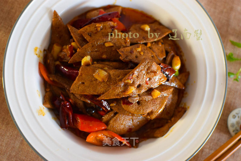 Stir-fried Pork Liver with Chili recipe