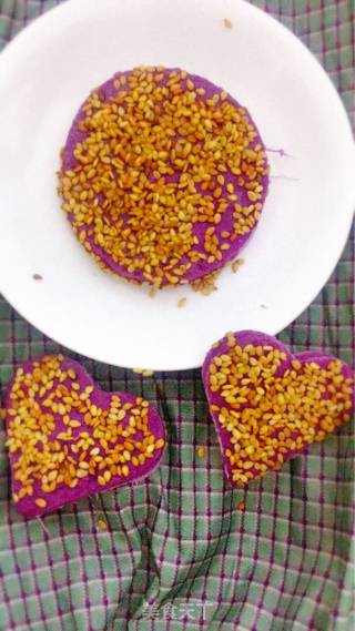 Purple Sweet Potato Sesame Cake recipe