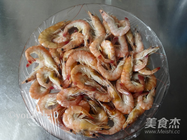 Steamed Live Shrimp (microwave Version) recipe