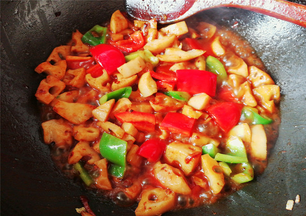 Spicy Fried Lotus Root recipe