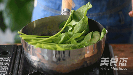 Spinach with Tahini Sauce recipe