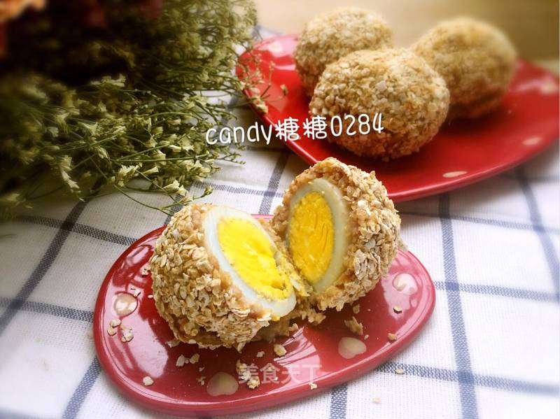 Scotch Oatmeal Oven Eggs recipe