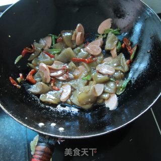 Grilled Ham with Mushroom and Tofu recipe