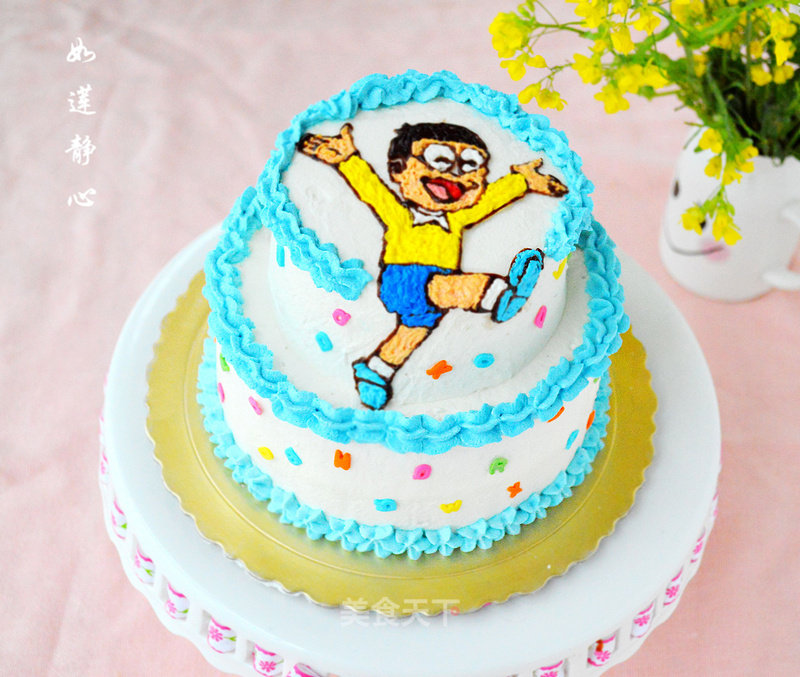 Nobita Birthday Cake recipe