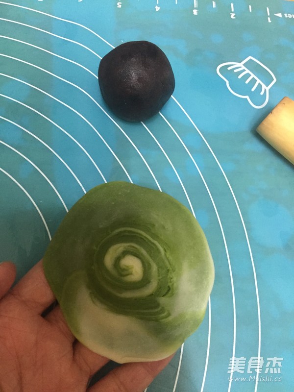Bean Paste Egg Yolk Matcha Crisp recipe