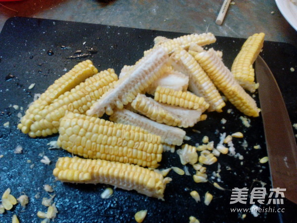 Braised Pork Ribs with Corn Beans recipe