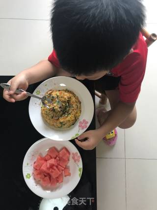 Children's Kuaishou Nutritional Egg Fried Rice recipe