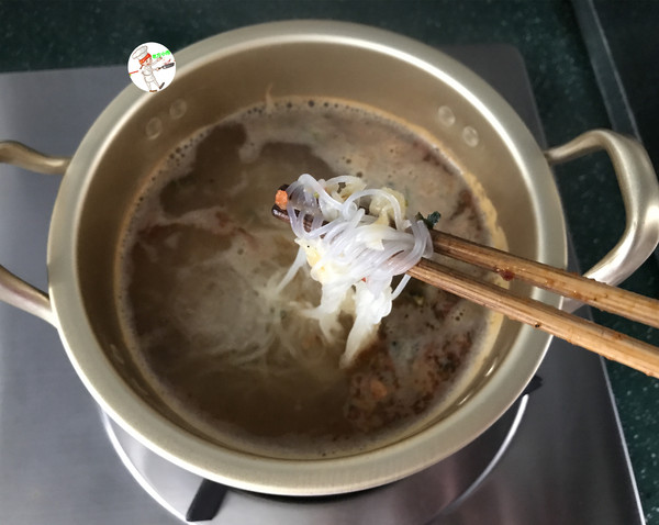 Spicy Tripe Shrimp Soup Powder & Scallion Pancake recipe