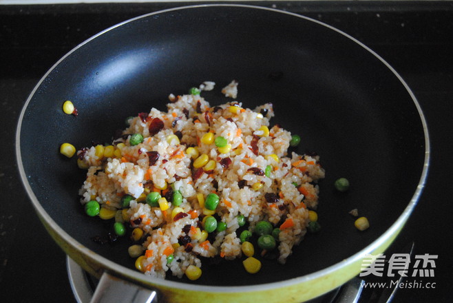 Cranberry Mixed Vegetable Fried Rice recipe