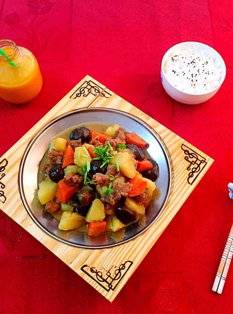 Braised Lamb Stew with Seasonal Vegetables recipe