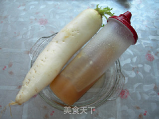 Honey Mixed with White Radish recipe