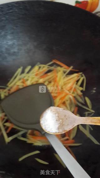 Sweet and Sour Appetizing Shredded Potatoes recipe