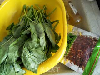 Spinach with Mustard Oil recipe