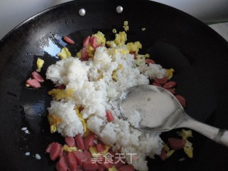 [creative New Dishes]-taiwanese Sausage and Egg Fried Rice recipe