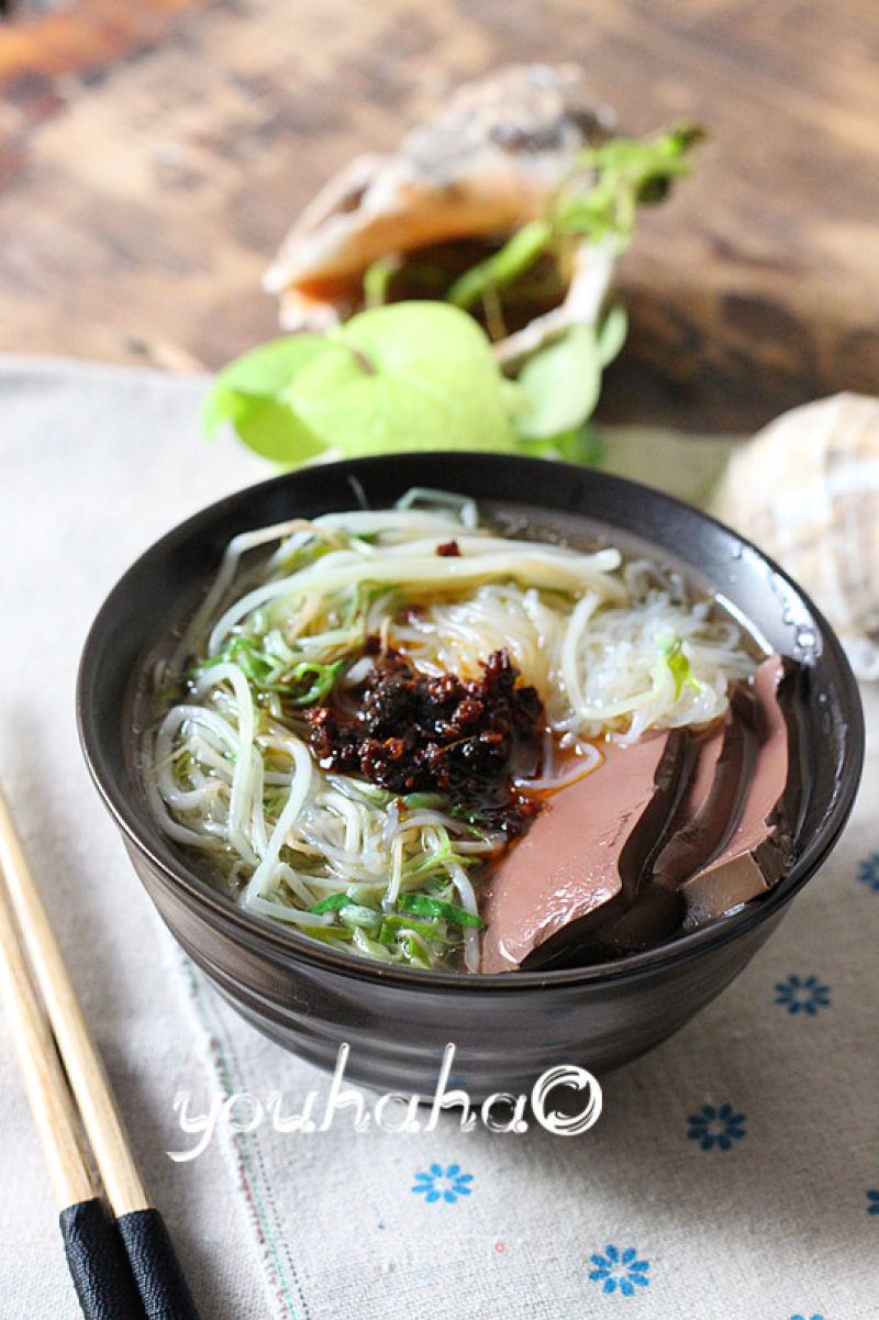 #御寒美食#duck Blood Vermicelli Soup recipe