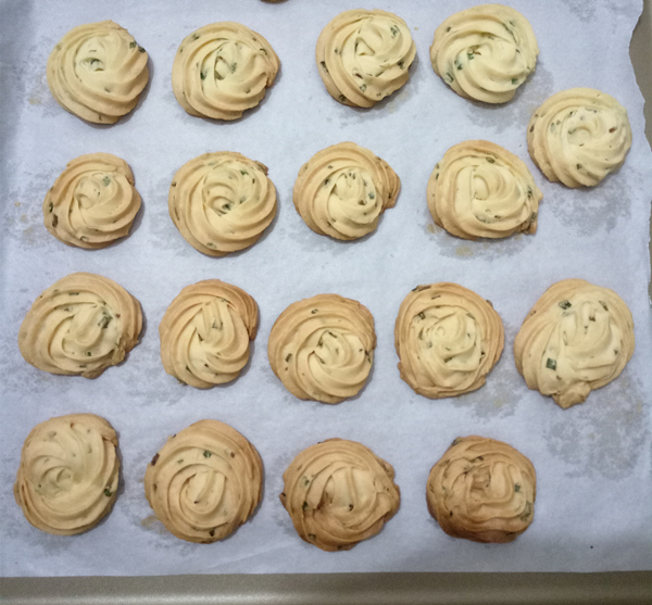 Vegetable Oil Version Chive Cookies recipe