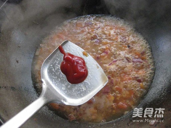 Baked Rice with Tomato Meat Sauce recipe