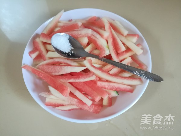 Sweet and Sour Watermelon Strips recipe