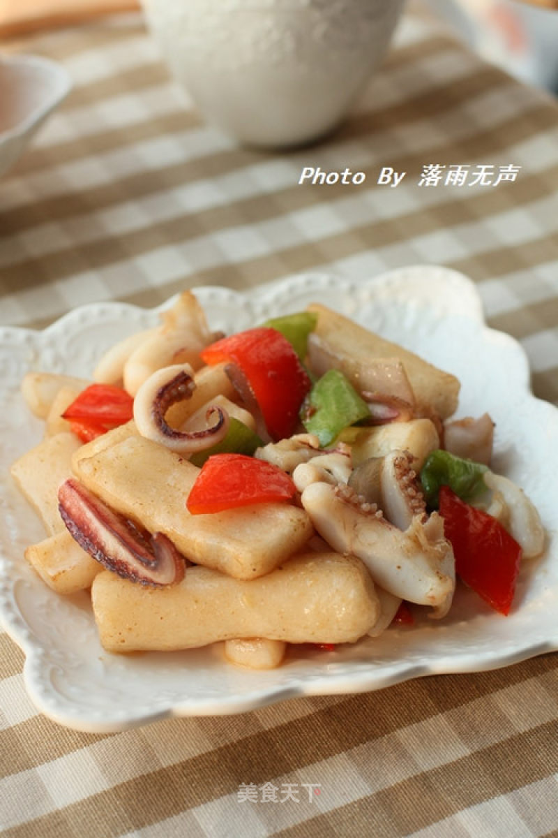 Squid Fried Rice Cake recipe