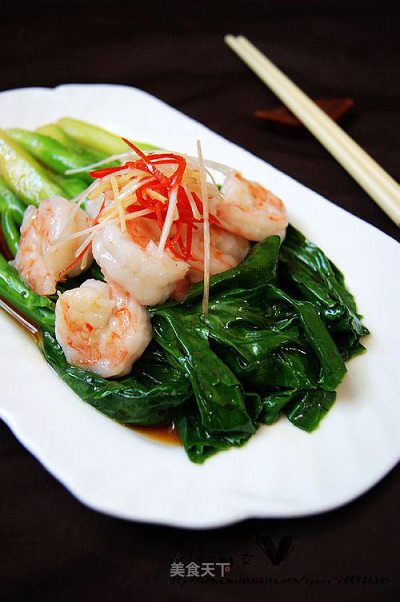 Boiled Kale Shrimp recipe