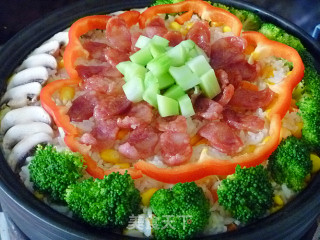 【yiru Private House Style Rice】taji Pot Corn Sausage Rice recipe