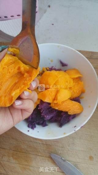 Purple Sweet Potato Mango Yogurt Soup recipe