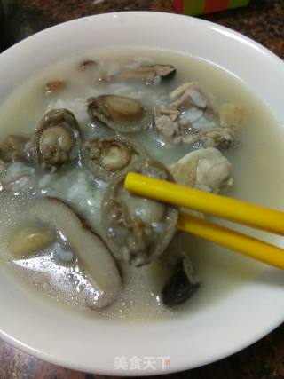 Braised Abalone Congee with Simple Chicken Sauce recipe