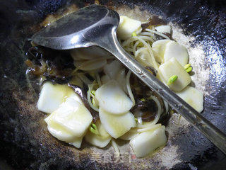 Stir-fried Rice Cake with Curry and Vegetarian recipe