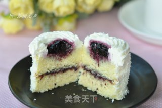 Shredded Coconut and Mulberry Jam Cake recipe