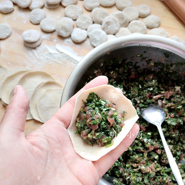 Dandelion Lamb Dumplings recipe