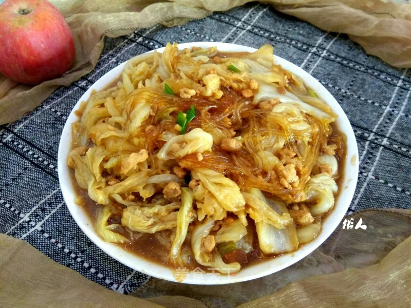 Braised Cabbage with Vermicelli recipe