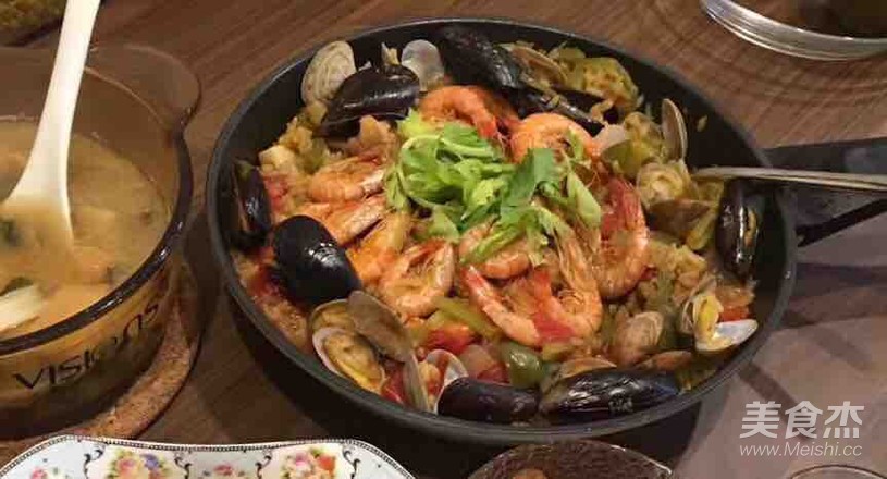 Spanish Seafood Paella recipe