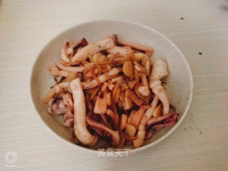 Stir Fried Squid with Garlic recipe
