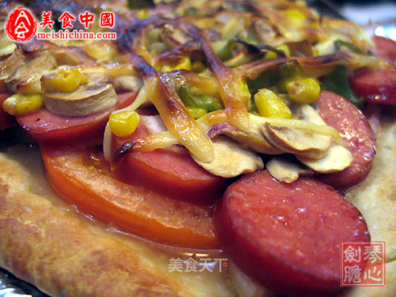 There is A Small Kitchen at Home--little Mm Learns to Make Pizza recipe