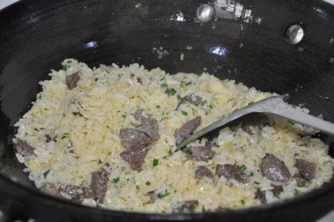Fried Rice with Beef Balls and Eggs recipe